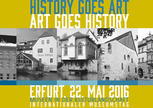 Flyer: Ausstellung Art goes History